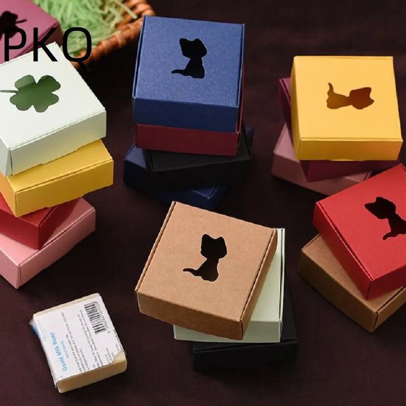 Коричневые оконные коробки из крафт-бумаги полые фотообои свадебные подарки