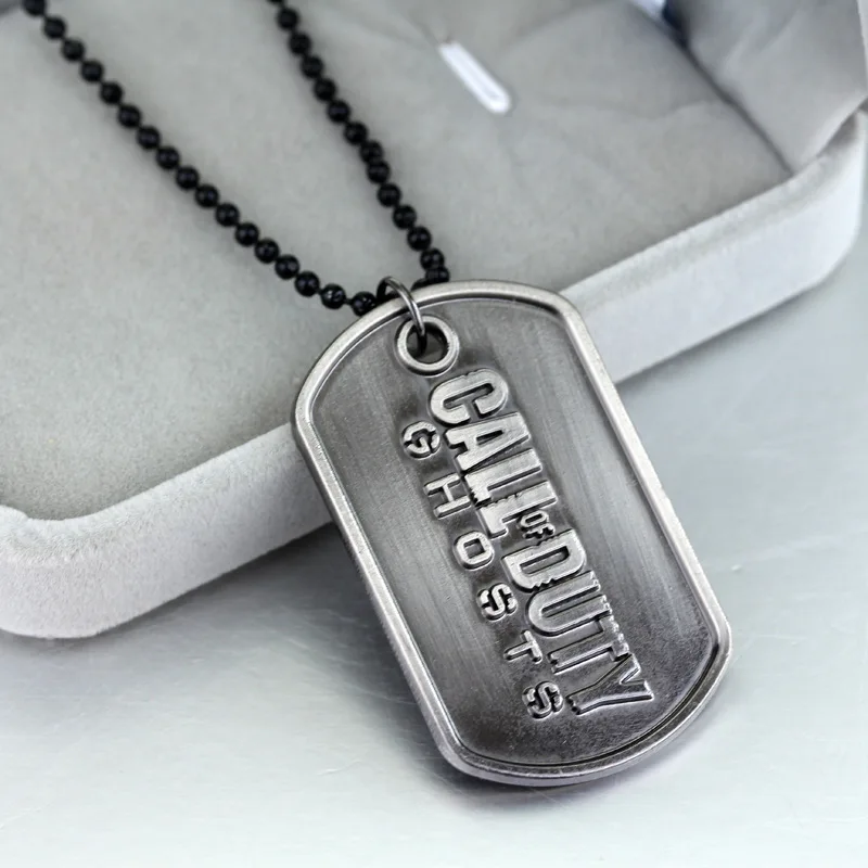 Game Jewelry Call Military Ghosts Dog Tag Charm Pendant Necklace Duty Metal Keychain | Украшения и аксессуары