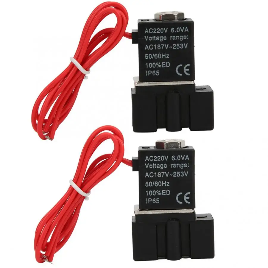 Шаровой клапан быстрого отклика пластиковый Электрический Соленоидный 220 В 2