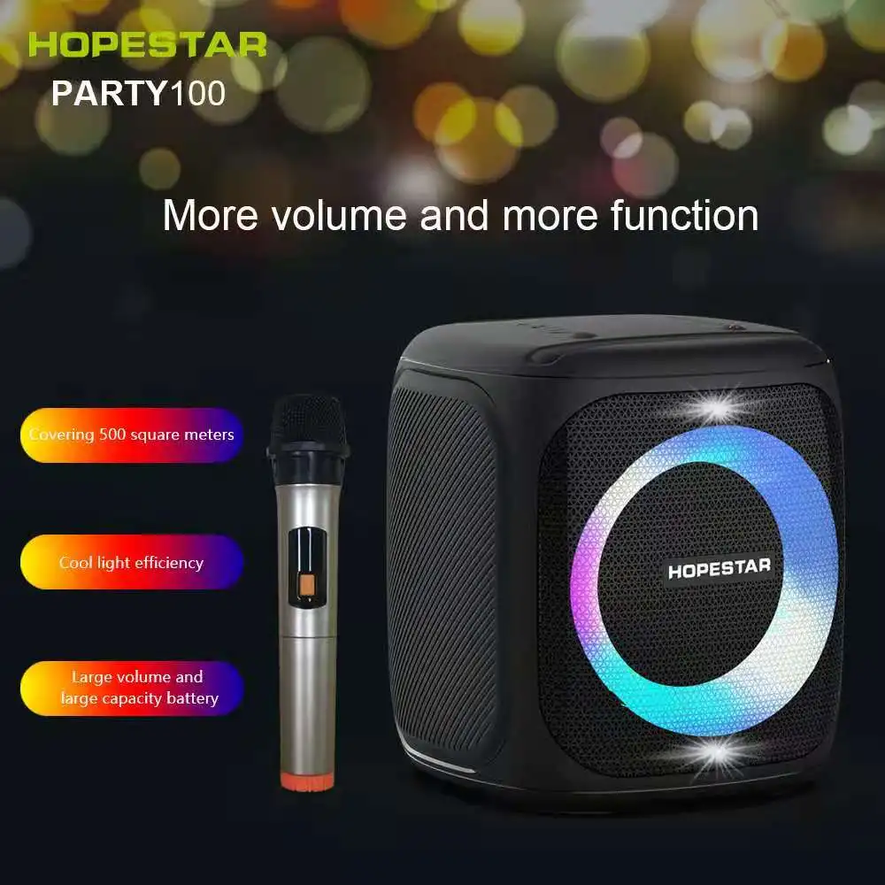 

Multifunctional Portable Outdoor Waterproof K Song Wireless Portable Bluetooth Speaker Pole Music Center 10000mAh Battery/AUX/TF