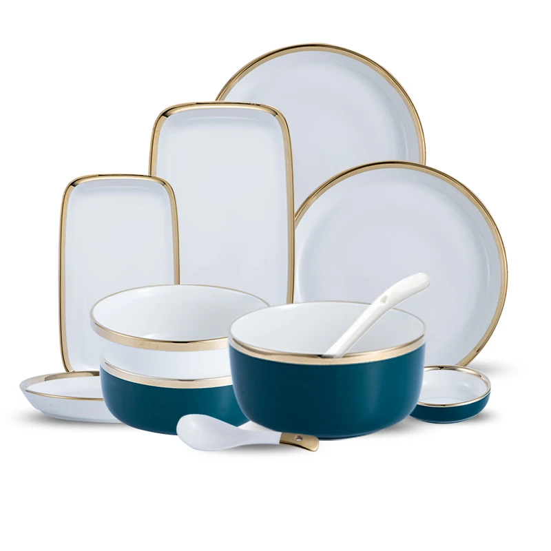 1 шт. посуда золото Пномпень керамическая тарелка Тарелка фарфоровая для десерта