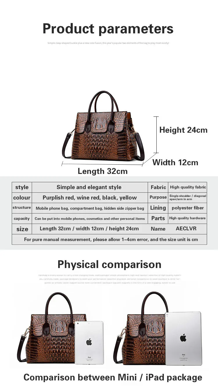 

AECLVR Handbags Women Bags Designer Leather Women Shoulder Bag Female Large Capacity Top-handle Bags Fashion Brand Tote Bag 2020