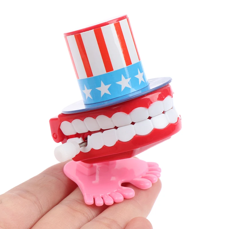 

New Funny Cartoon Teeth Denture Foot Clockwork Educational Developmental Toys Gift