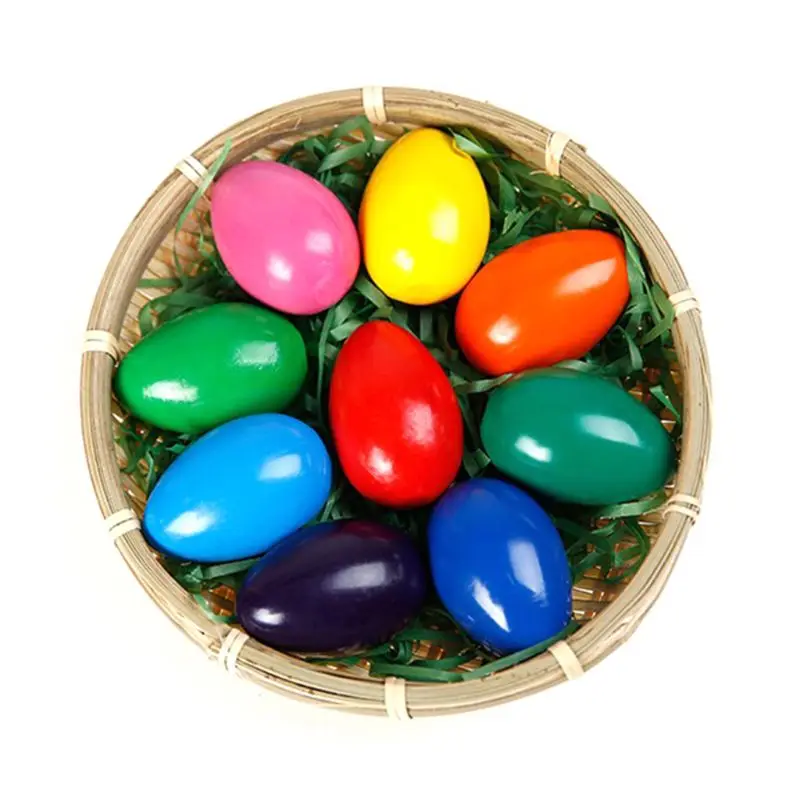 

9 Color Solid Egg Shape Crayons Non Toxic Washable Painting Drawing Wax for Kids M17F