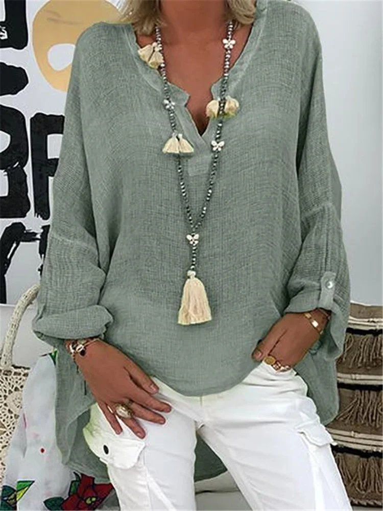 

New Solid Long Sleeve Top Hot New Arrival Discount in Limited Time