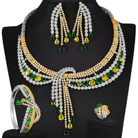 kellybola fashion gorgeous high quality exquisite sparkling colorful zircon jewelry set womens engagement jewelry accessories