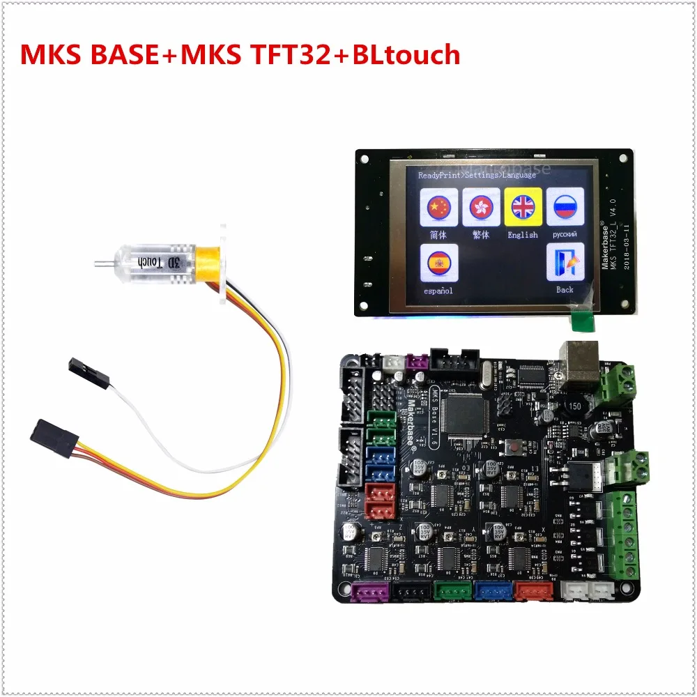 Makerbase MKS BASE v1.6 + TFT32 сенсорный экран 3d Датчик выравнивания сенсорной кровати все в