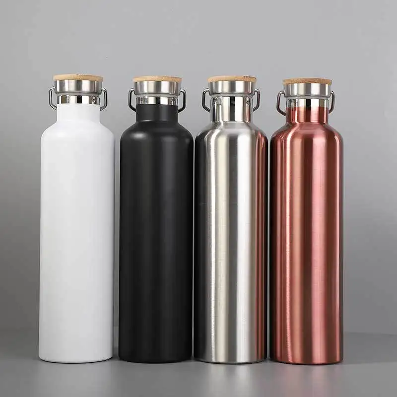 Бутылка для горячей и холодной воды из нержавеющей стали 500/1000 мл вакуумная