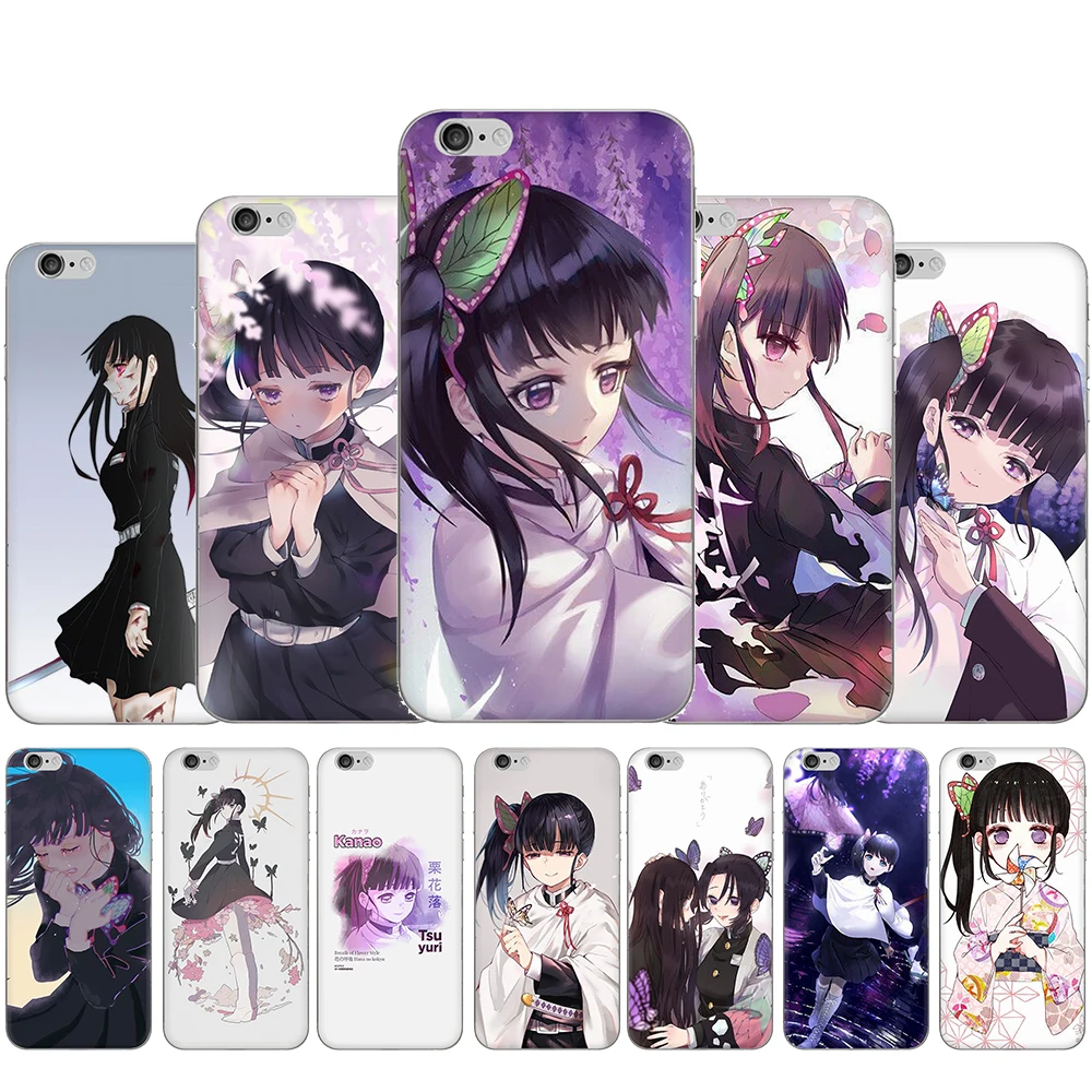 Твердый чехол для телефона Tsuyuri Kimetsu no yaiba iphone 5 5s SE 2020 5C 6 6s 7 8 Plus X XR XS Max 11 Pro