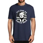 Новинка, Мужская футболка из 2024 хлопка, с надписью The Time We Circle Back с Трампом, я вернусь в подарок, 100%, смешная женская мягкая футболка, унисекс