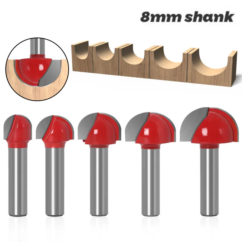 Фреза по дереву с двойной окантовкой 5 шт./компл. 8 мм|Фреза| |