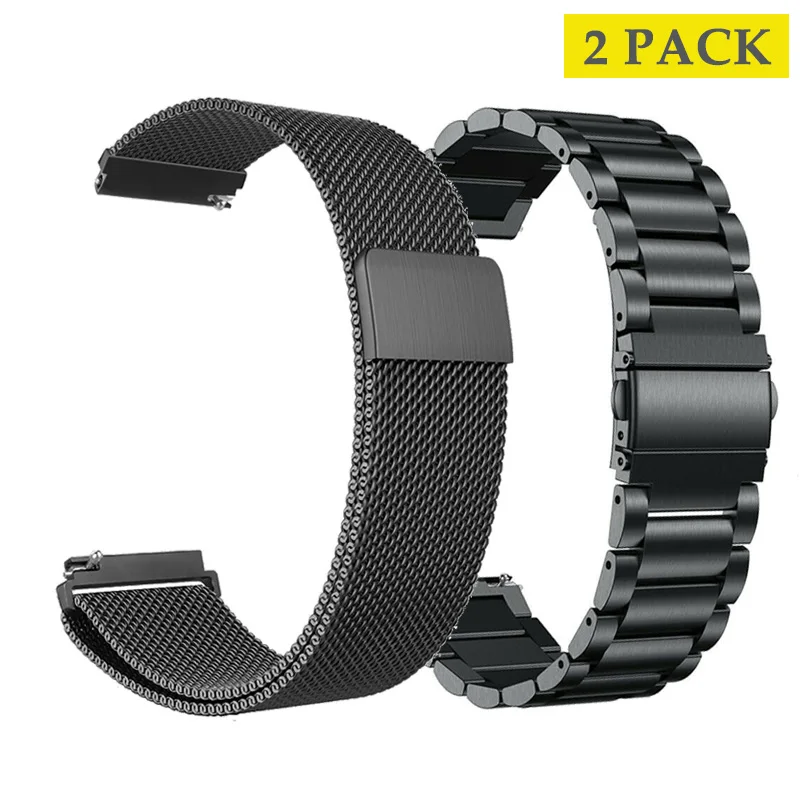 pack A OULUCCI для amazfit ремешок Bip 20 мм 22 мм сменный ремешок для часов Amazfit GTR 47 мм ремешок для huawei Watch GT GT2 ремешок для часов - Цвет: pack A
