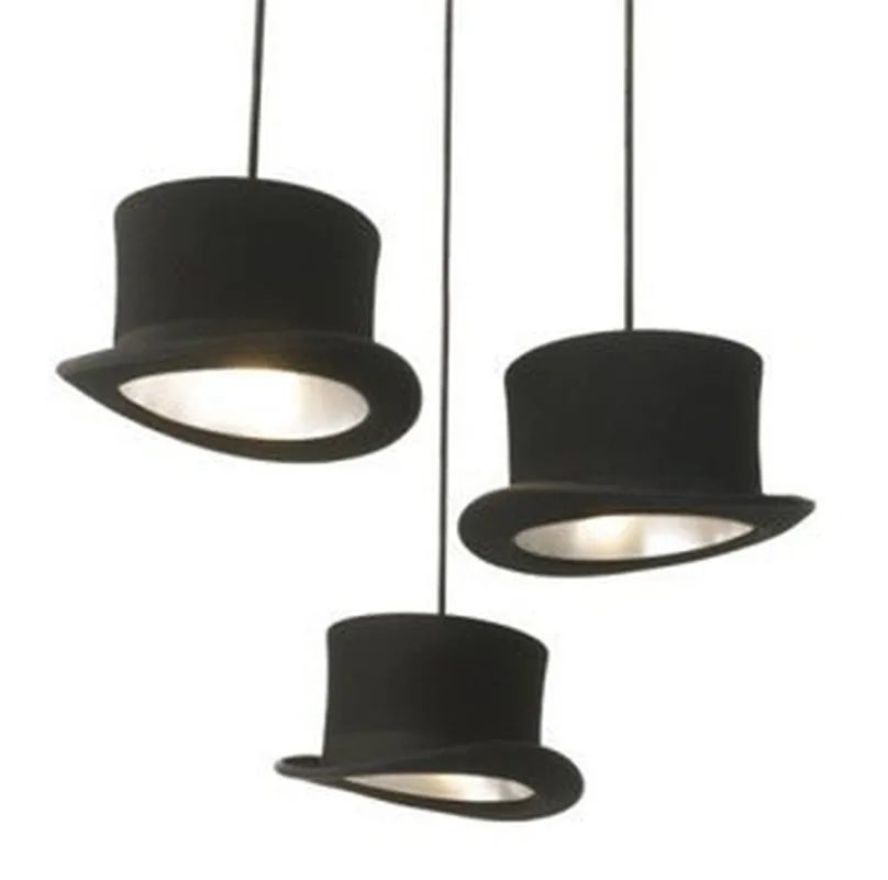 Goede Britse Moderne Persoonlijkheid Gift Hoed Creatieve Woonkamer Studie Dome Flat Top Restaurant Bar Gangpad Eetkamer Hanglampen LX112407