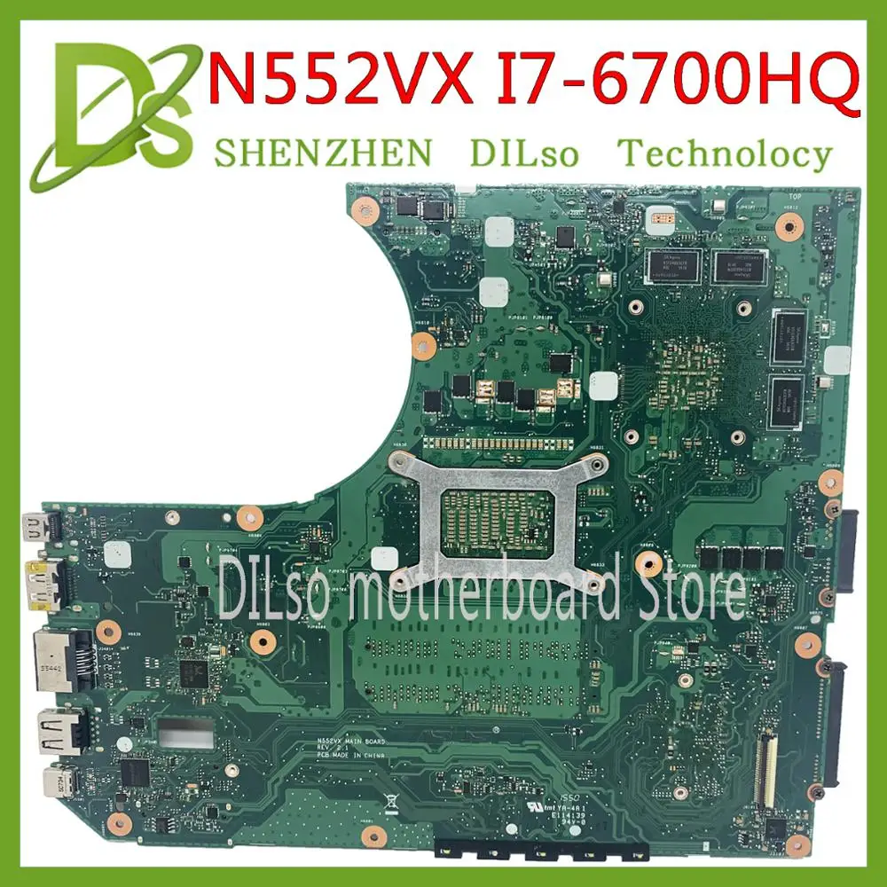 KEFU N552VX для ASUS N552V N552VW материнская плата ноутбука I7-6700HQ GTX950M 4G оригинальная