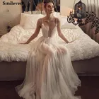 Женское свадебное платье Smileven, на тонких бретелях, в стиле бохо