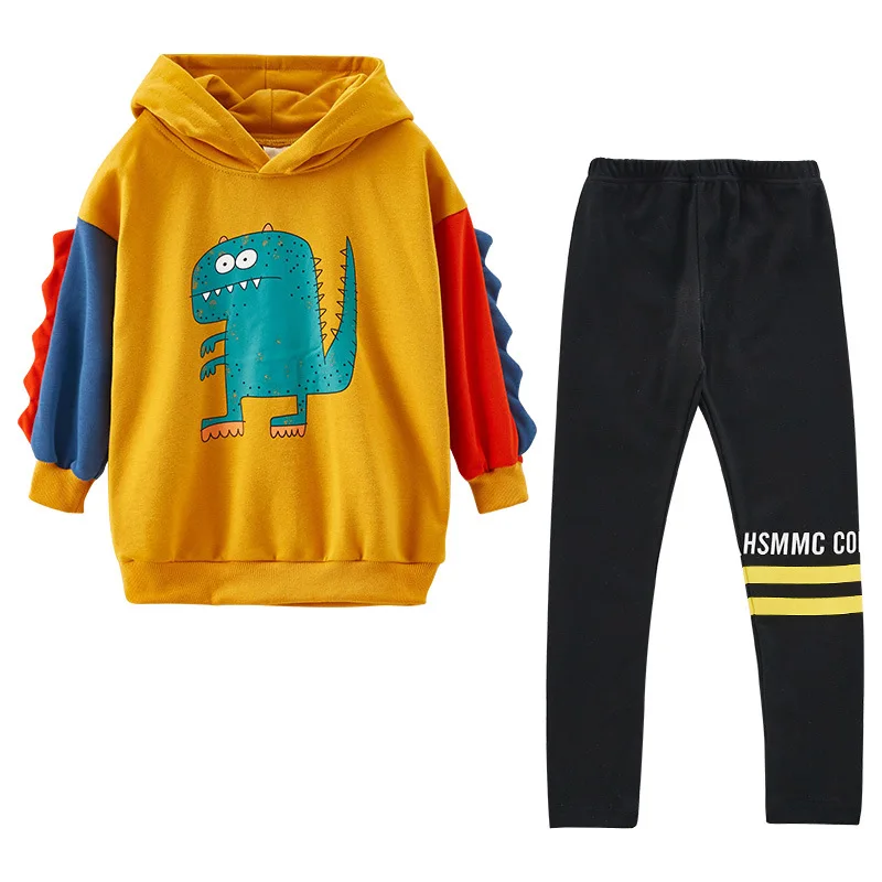 Коллекция 2019 года одежда для девочек детей осенний комплект одежды топы + штаны