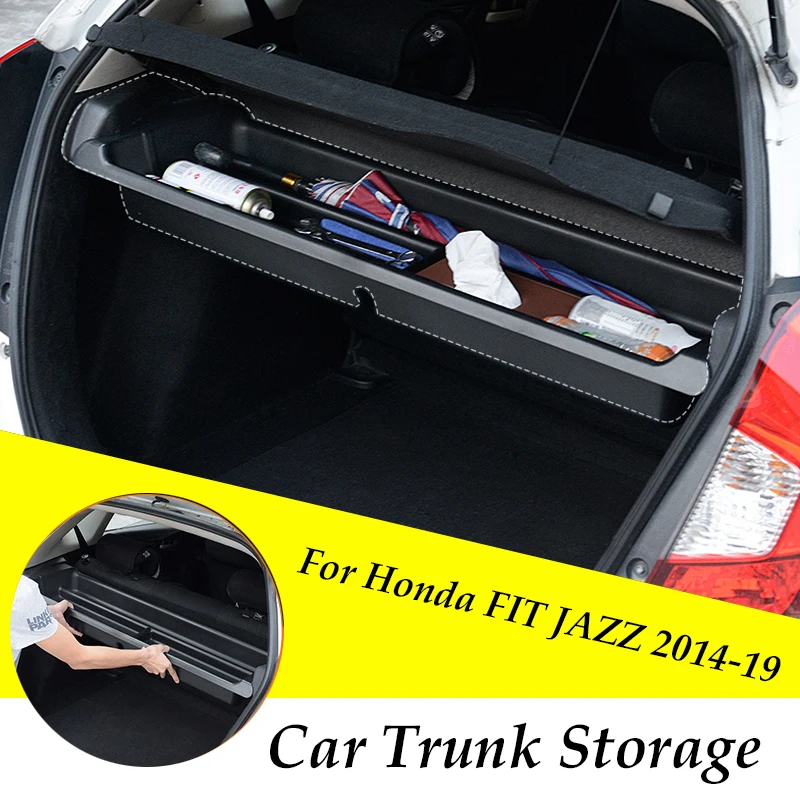 

Для Honda FIT JAZZ 2014-2020 Автомобильный багажник коробка для хранения задний багажник разделительный отсек для хранения GK5 аксессуары для украшени...