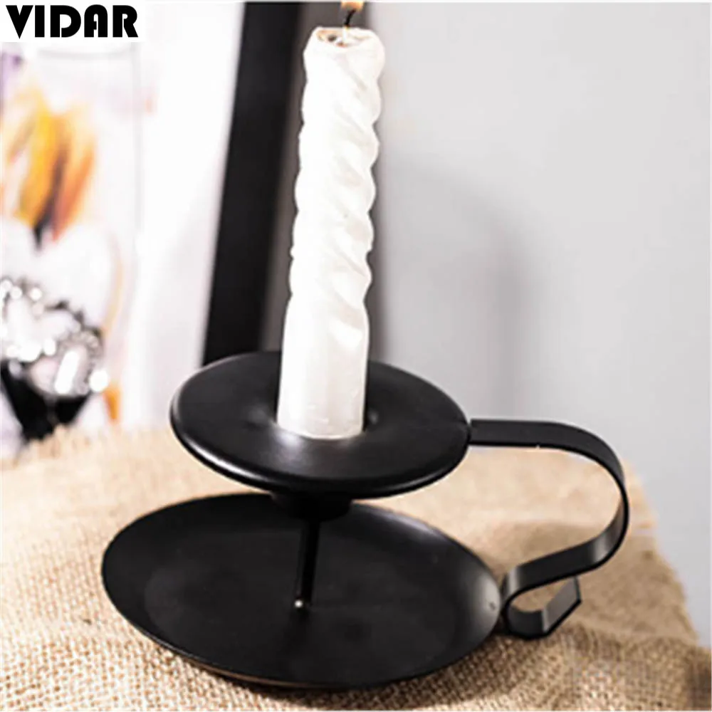 Vidar Железный подсвечник в европейском стиле винтажный Ретро стиль классический