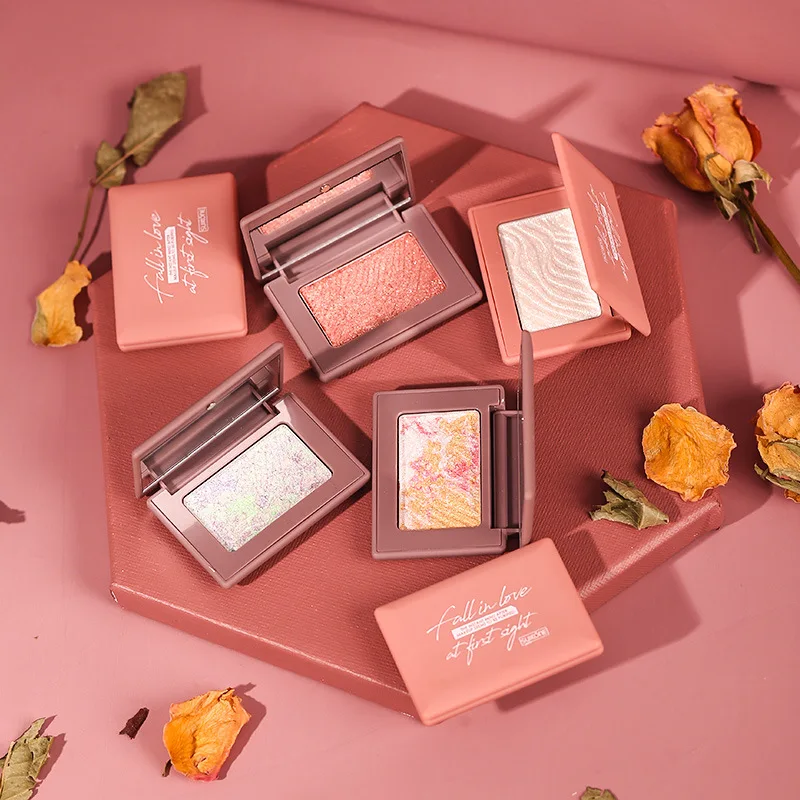 

Мерцающий хайлайтер, монохромная палитра теней для век, макияж для лица, тела, водостойкий Хайлайтер для макияжа, контура, Хайлайтер для лиц...