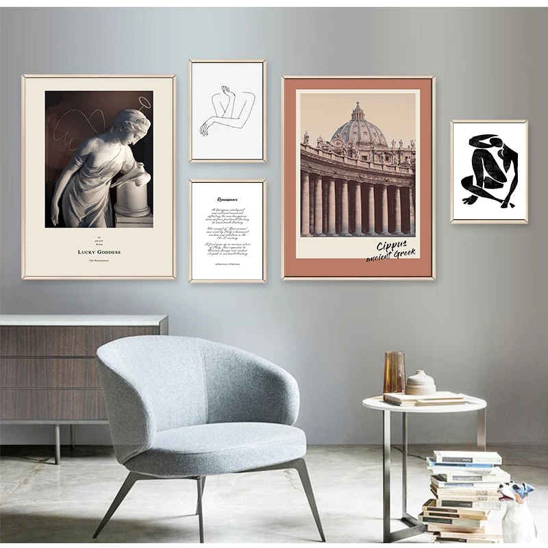 Европейская Минималистичная абстрактная скульптура тела картины ангела на