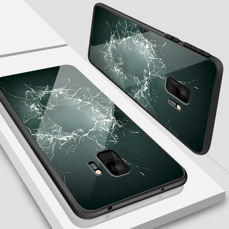 W353 for OnePlus 3T 3 5 6T 5T 6 7 7 Pro Anti Knock Tempered Glass Cover for Samsung Galaxy S9 S8 S10 Plus Printing Fancy Phone Case - Цвет: W353