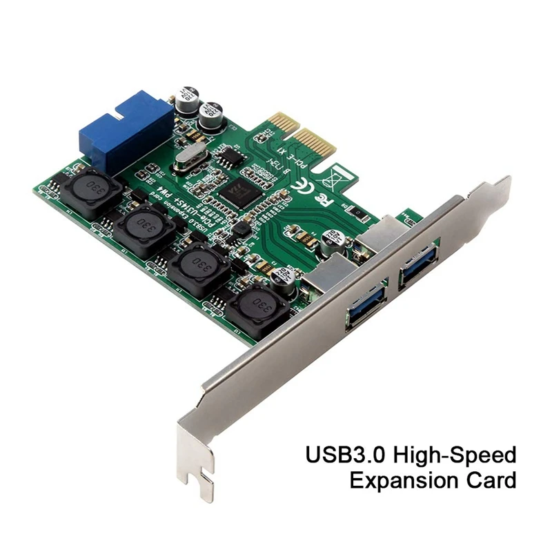 Высоко-Скорость 2-Порты и разъёмы Usb 3 0 19-Pin к расширения Pci-E карта Pci Express адаптер