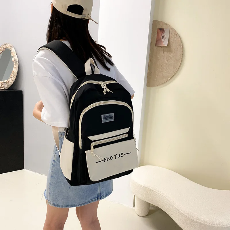 

2021 new Korean version of Harajuku style high school junior high school birthday Hansen backpack large-capacity school bag