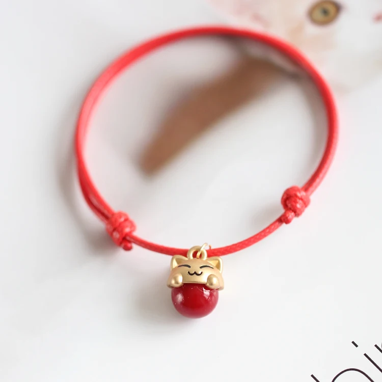 

Симпатичный искусственный браслет, ворота с покрытием из сплава, счастливый кот, пара, Ручные украшения, браслеты для подруг 0a1 #2602