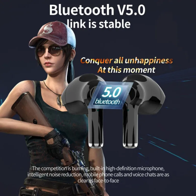 T3 Bluetooth гарнитура Всплывающие беспроводные наушники TWS стереонаушники для спорта