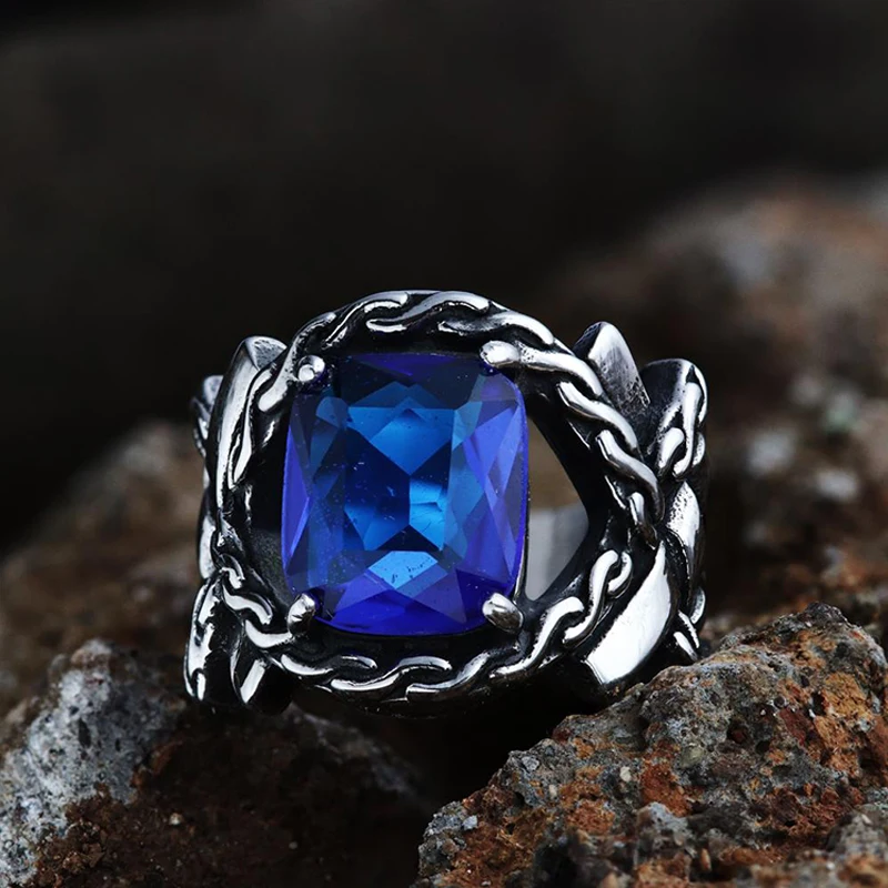 

Punk Locomotive Rock Hip Hop Trend Retro Fashion Classic Men's Ring Boy Birthday Holiday Gift Party Jewelry Wholesale