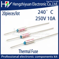 20pcslot 2017 hot sf240e tf 240 celsius circuit cut off thermal fuse 250v 10a thermal links micro mini electrical temp