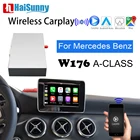 Беспроводная мультимедийная система Carplay для mercedes w176 A-Class, поддержка NTG 4 5, Android, автообновление, зеркальное отображение экрана, автоигра