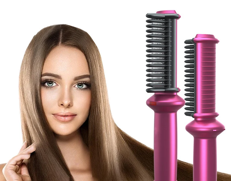 

Professional USB Beard Hair Straightener Comb Durable Electric Straight Hair Comb Brush Heated Ceramic Hair Straightening Brush