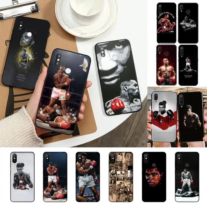 

Muhammad Ali boxing champion Phone Case Back Cover For Xiaomi Redmi Note 7 5 8A Note8pro 9Pro 8T TPU Coque for Redmi9 Capa