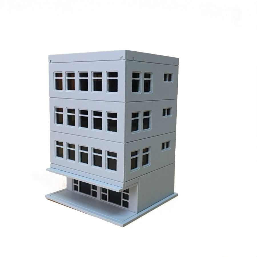 

1/150 1/144 1/100 1/87 Plastic Model Office Building For Architecture Sand Table Material