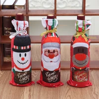 new hot selling christmas decorations wine bottle decorations snowman wine cabinet supplies for the elderly christmas gifts