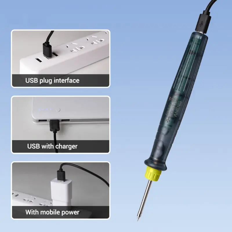 Портативный USB-паяльник 5 в 8 Вт паяльная станция с регулируемой температурой |