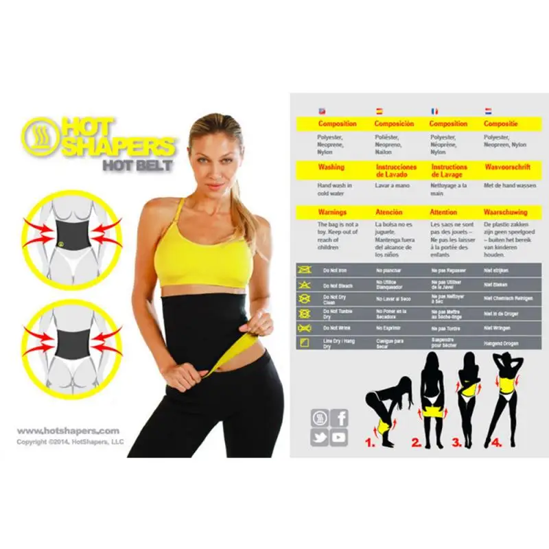 Hot sale Waist Trainer Neoprene Belt Sauna Sweat Body Shaper Tummy Control Girdle Corset slimming belt for women gym accessories |