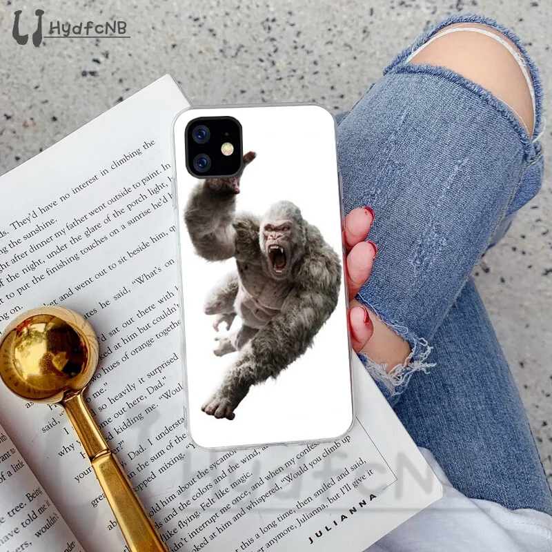 LJHYDFCNB Обезьяна горилла Ape Детский рисунок качество силиконовый чехол для