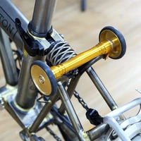 easy wheel extension telescopic lever bar for brompton folding bike bicycle easy wheel rack block cnc ultralight