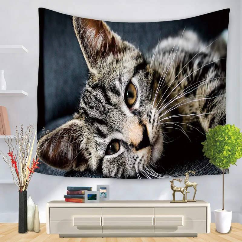 Индийский рисунок слона изображением мопса настенный гобелен из полиэфира Декор