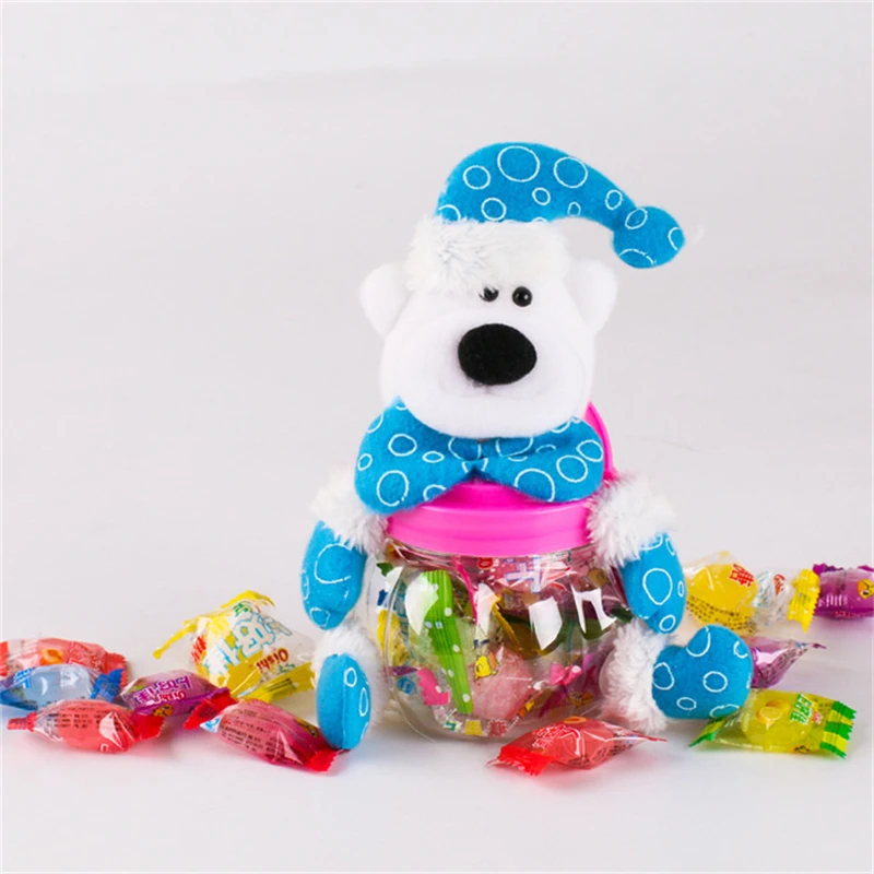 4 шт. в партии Рождественская банка для конфет милый Контейнер Санта-Клаус