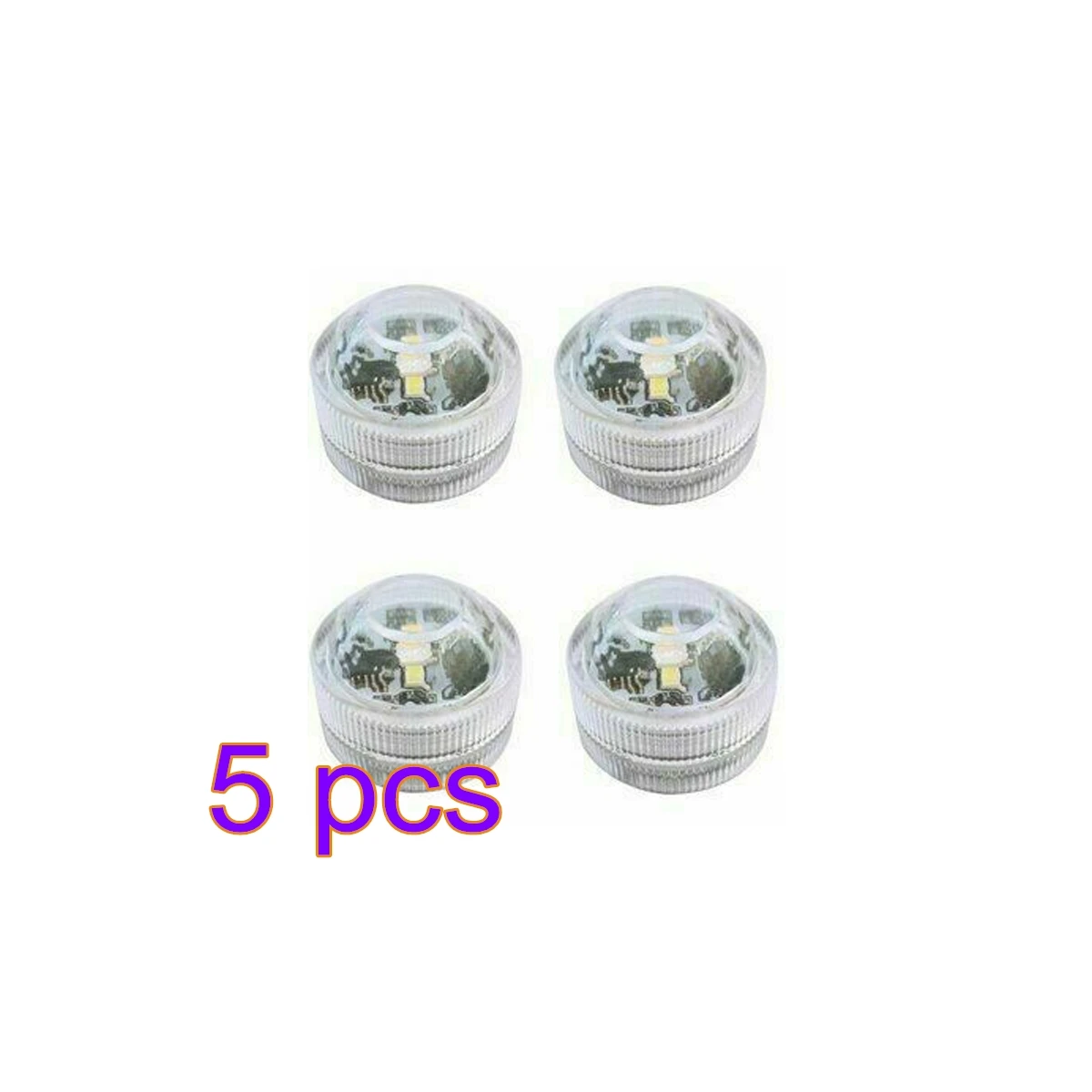 5pcs Подводные светодиодные лампы, подводный водонепроницаемый батарейный пульт дистанционного управления беспроводной мульти цветной светодиод RGB Ванна, бассейн - Испускаемый цвет: 5pcs