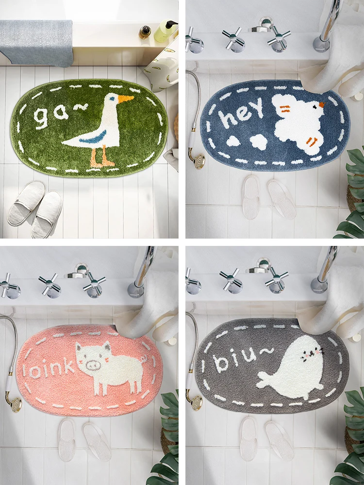 

bathroom Mat Super Absorbent Quick Drying The Door Toilet Non Slip Machine Washable Bedside Carpet Bedroom Floor Mat