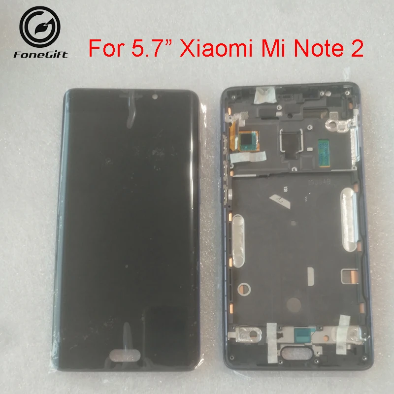 5.7inch original FoneGift For Xiaomi Note 2 LCD Screen Display with Touch Panel Digitizer+Frame For Xiaomi Mi Note2