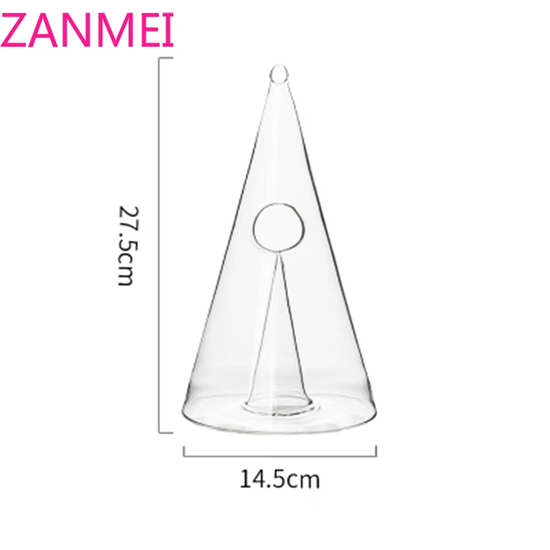 

New Creative Pyramid Crystal Glass Wine Bottle 350-700 ml Crystal Wine Wine Bottle Handmade Wine Bottle Family Party Wine Bottle