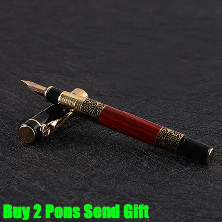 520 Fountain Pen Новое поступление, брендовая авторучка Hero, Офисная ручка для письма, роскошная металлическая чернильная ручка, деловая ручка, купить 2 ручки, отправить подарок - Цвет: 520 Fountain Pen