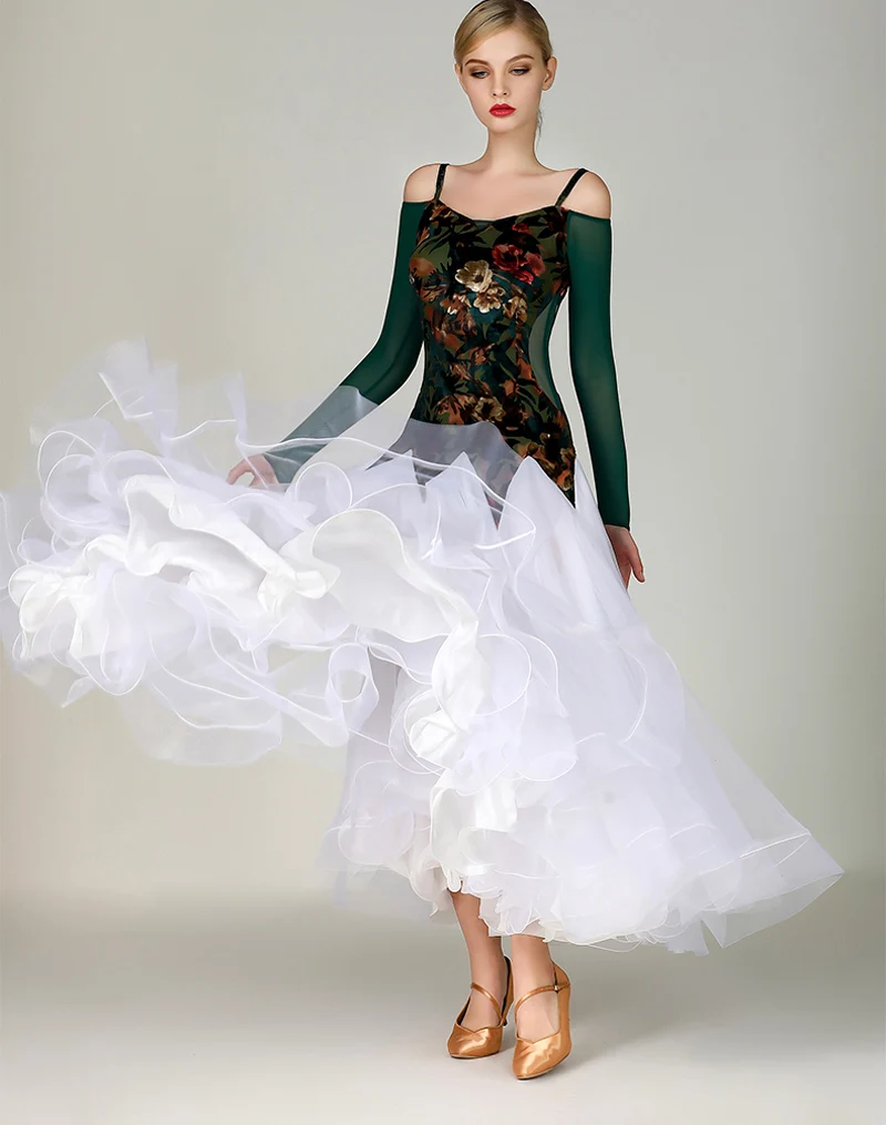 Платье женское для бальных танцев стандартное пикантное платье из лайкры с