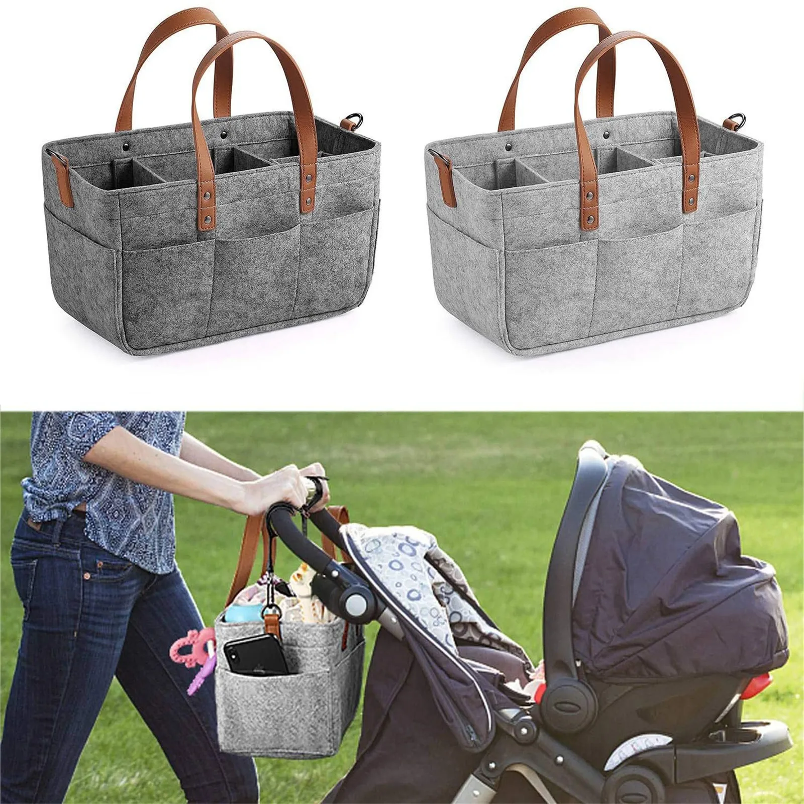 

Foldable Baby Diaper Caddy Organizer Portable Holder Shower Basket Portable Nursery Storage Bin Storage Basket Quality Toys Tote