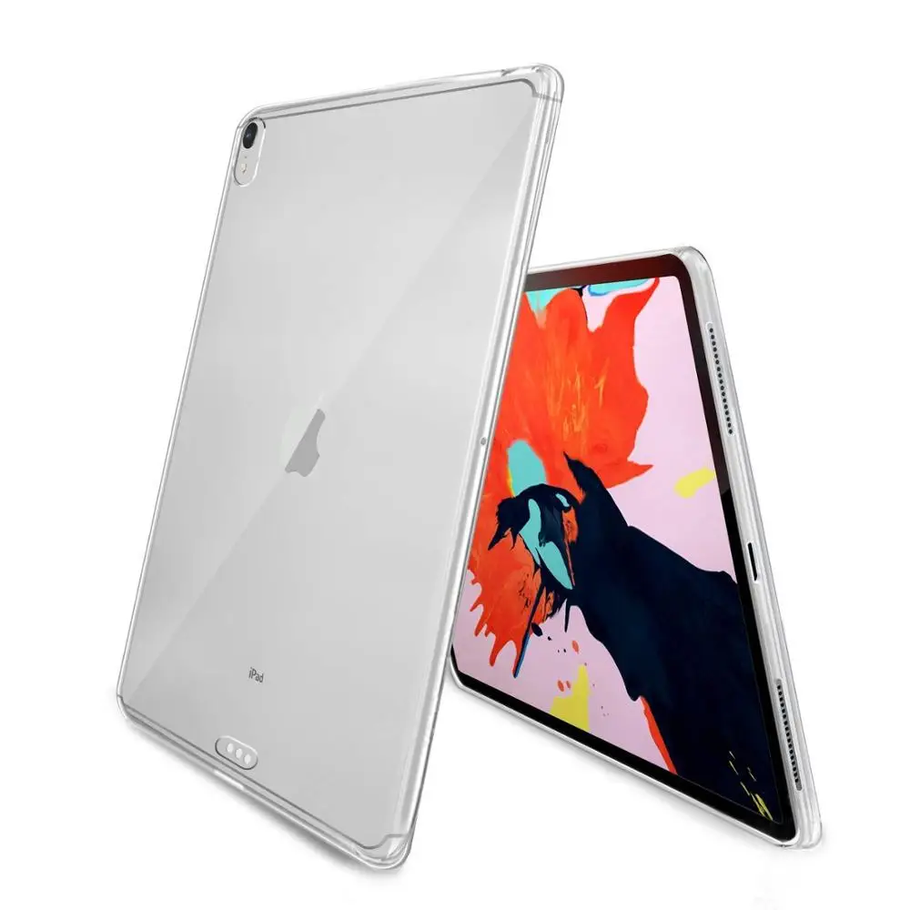 Чехол для iPad Pro 11 " прозрачный тонкий силиконовый мягкий ТПУ чехол планшета